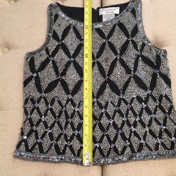 Beads & Sequins Silk Top - Picture 4 of 8